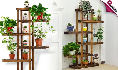 DIY Multi-Tier Wood Plant Stands!